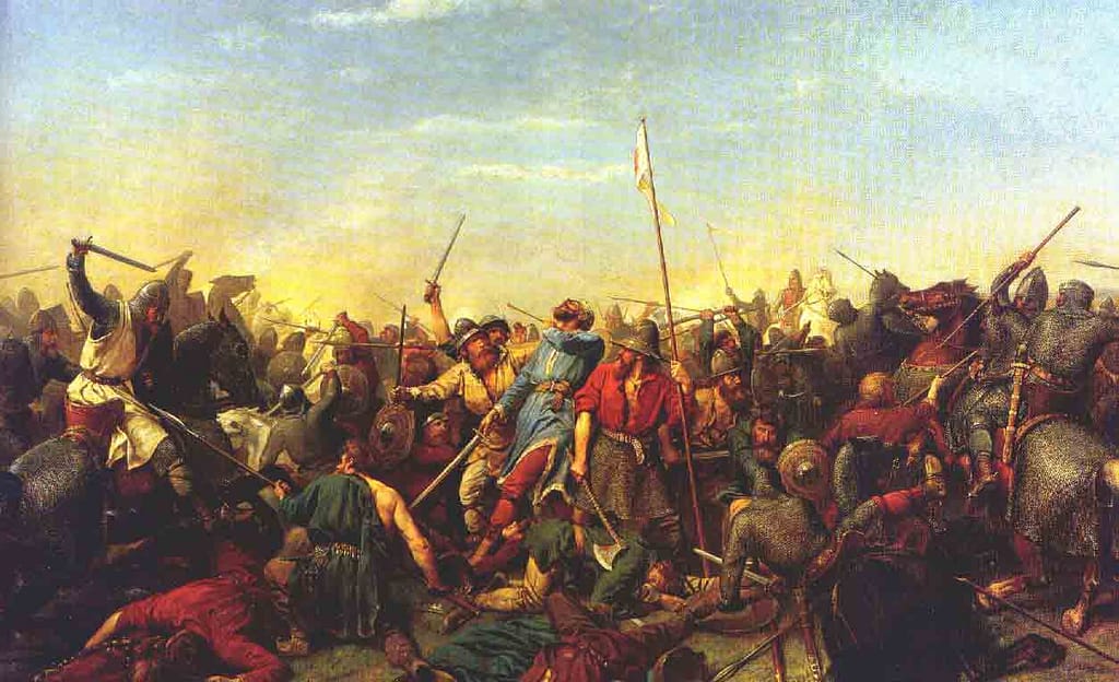 A lendária batalha onde um guerreiro viking sozinho defendeu a ponte.
