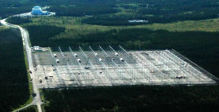 Instalação HAARP em Gakona, Alasca.